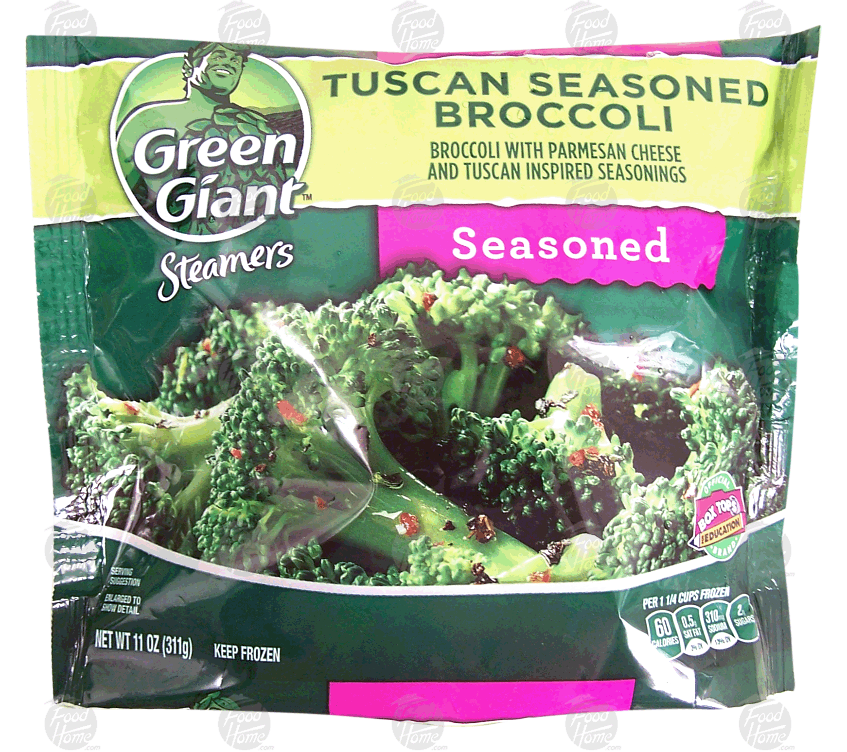 Green Giant Steamers tuscan seasoned broccoli; broccoli with parmesan cheese and tuscan inspired seasonings Full-Size Picture